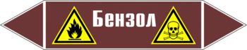 Маркировка трубопровода "бензол" (пленка, 507х105 мм) - Маркировка трубопроводов - Маркировки трубопроводов "ЖИДКОСТЬ" - ohrana.inoy.org